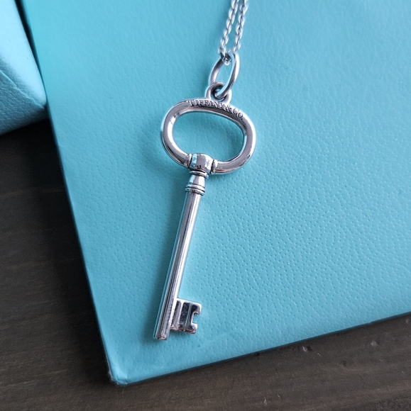 Tiffany & Co silver key necklace - Picture 1 of 5